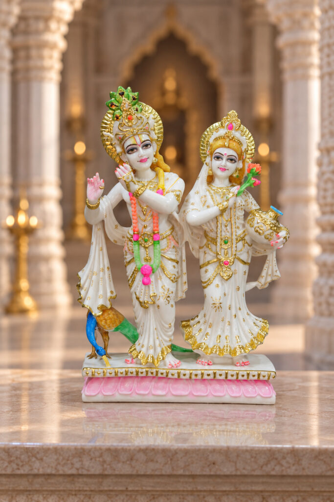 Radha Krishna — Shared Lotus Base