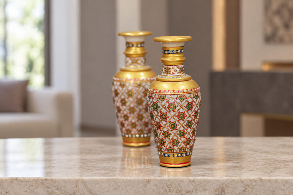 Decorative Vase — Floral Pattern