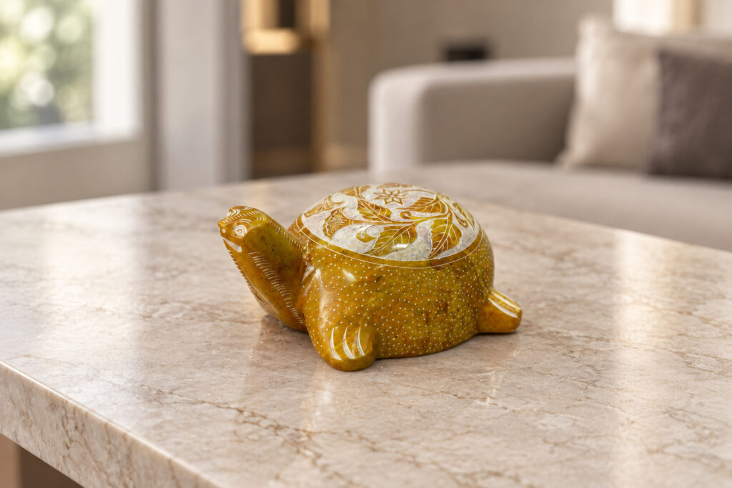 Decorative Tortoise — Gold-tone Detail
